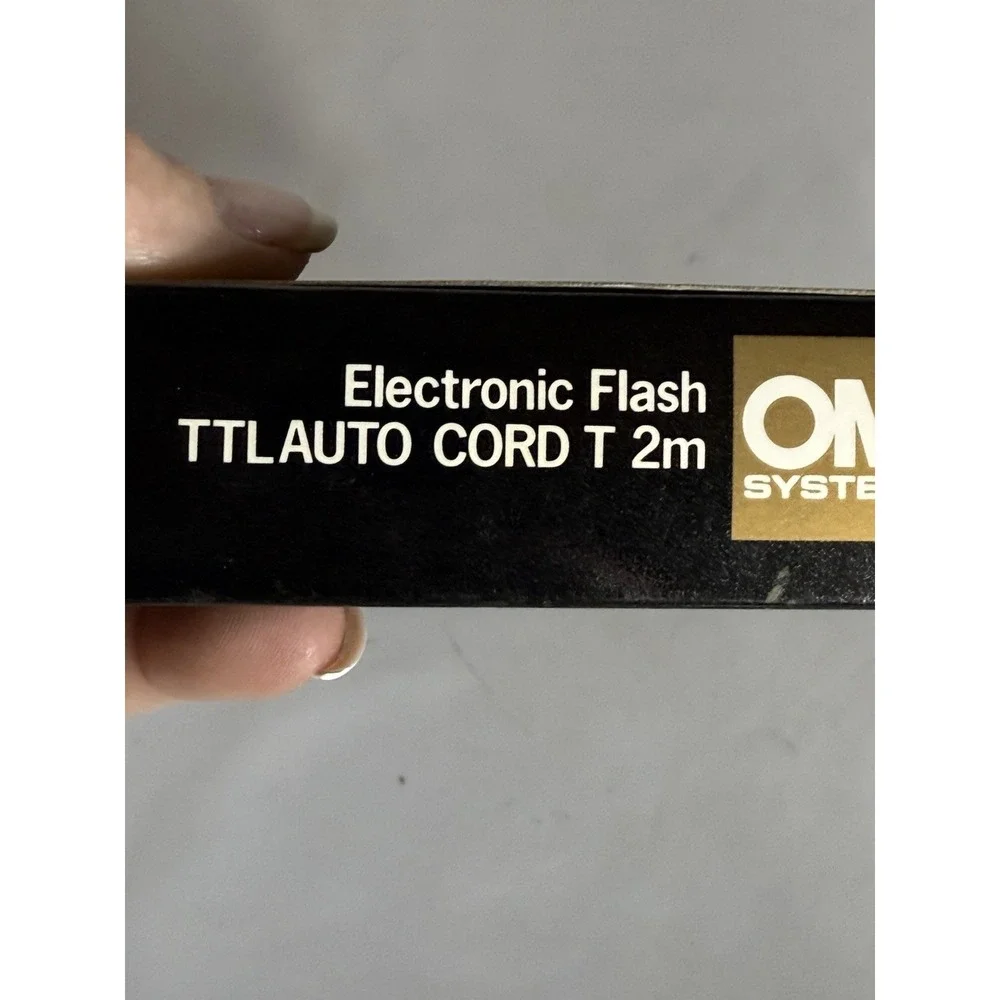 Olympus OM System Electronic Flash TTL Auto CORD T 2m - New Old Stock